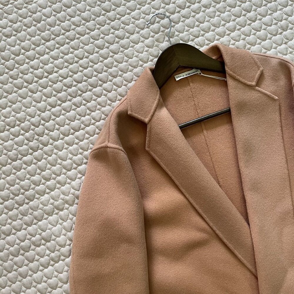 NWOT Ulla Johnson Wool coat Camel Overcoat Size P - Picture 7 of 13